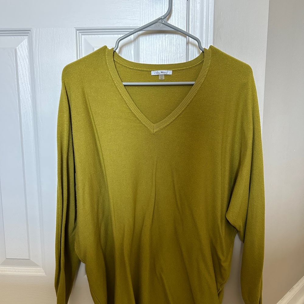 Olive V-Neck Sweater